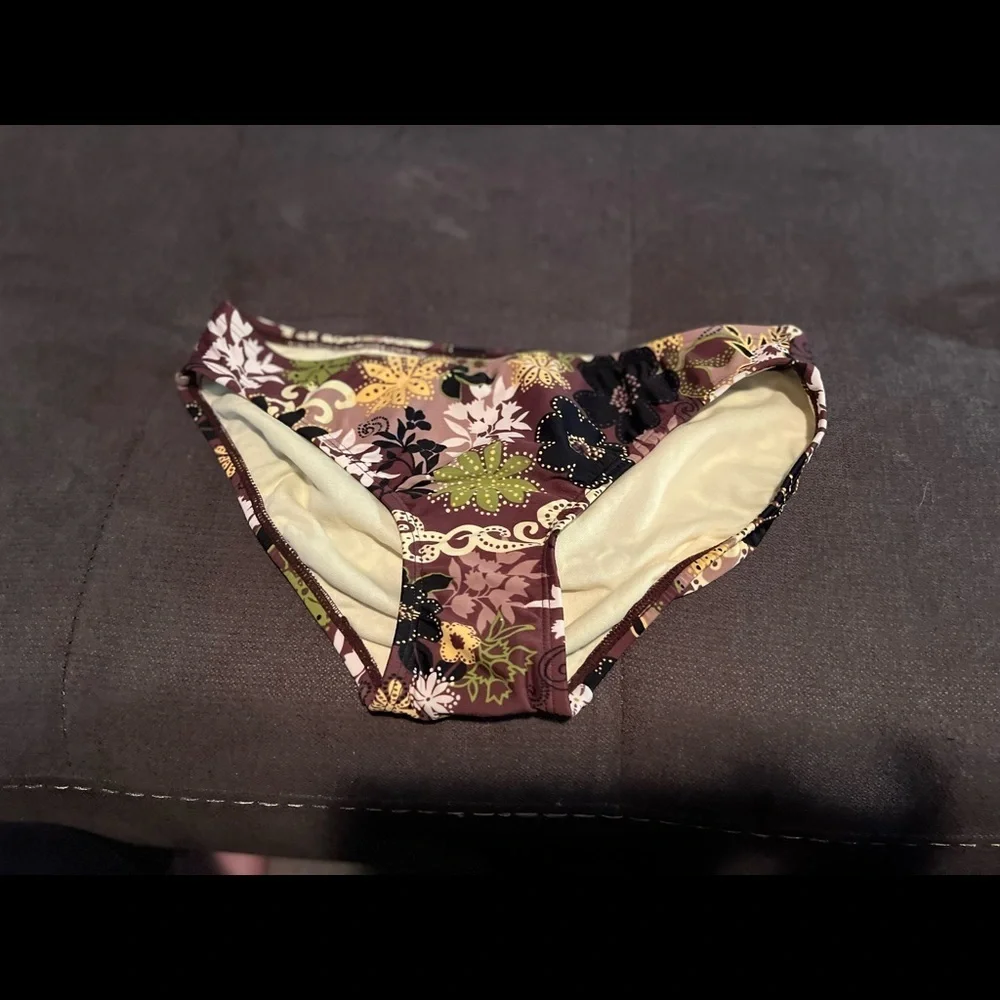 Athleta | Brown Floral Bikini Bottom - Picture 3 of 6